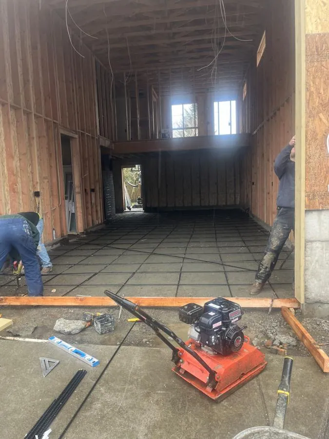 Framing and structural work — All-Pro residential construction progress